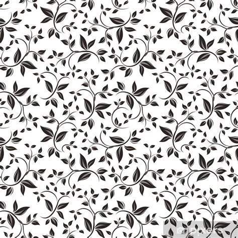 Wall Mural Seamless Floral Pattern Vector Illustration Pixersus