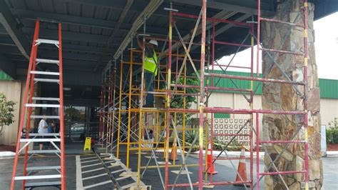Scaffolding is a very integral part of almost all the construction projects and has been. Greenacres Bowl Motor Lobby | Green Tag Scaffolds Miami ...