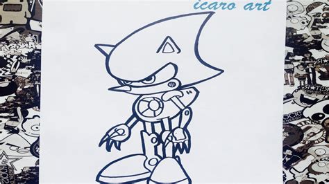 Como dibujar a metal sonic | how to draw sonic the hedgehog - YouTube