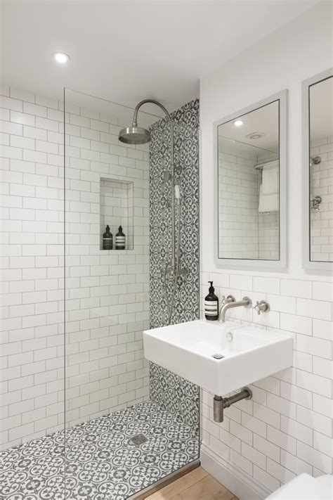 Tile is often the most used material in the bathroom — so choosing the right one is an easy way to kick up your bathroom's style. london small shower tile designs bathroom contemporary ...