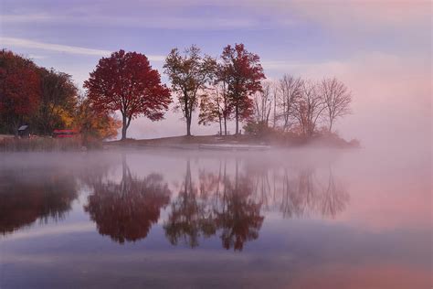 Autumn Foggy Morning Photograph By Heather Mazur Fine Art America