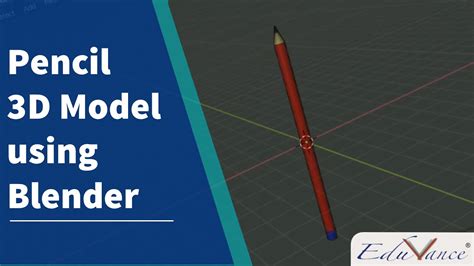 Creating 3d Model Of A Pencil Using Blender Youtube