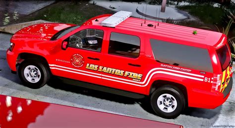 Los Santos Fire Department Chevrolet Suburban Els For Gta 5