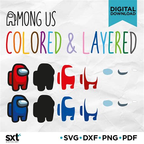 Among Us Svg Among Us Color Svg Among Us Layered Svg Among Etsy Australia