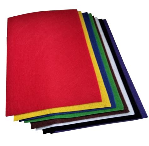 Craft Felt Sheets A4 Assorted Colours Sewing And Knitting