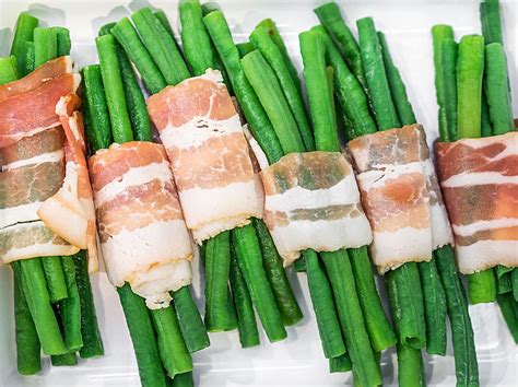 Grüne Bohnen im Speckmantel Rezept für die leckere Beilage