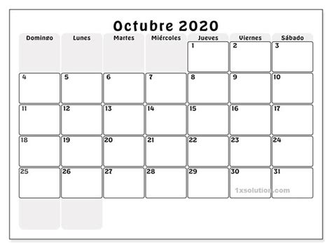 Calendario Octubre 2020 En 2020 Calendario Junio Calendario Enero