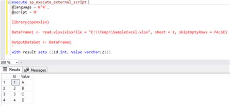 How do i connect a sql query to excel? Read and Write Excel files in real-time with R in SQL ...