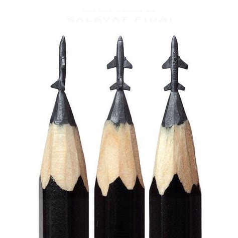 Microsculptures By Salavat Fidai Sculpture Artwoonz Pencil Crayon