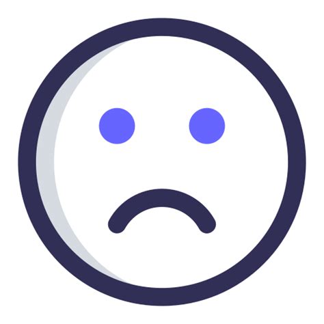 ícone Triste Emo Emoticon Rosto Emoji Em Buma Emojis