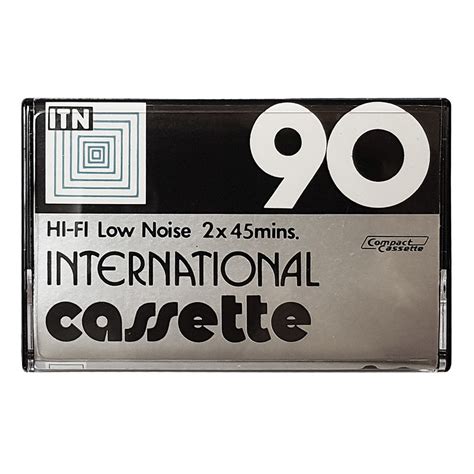 Itn International C90 Ferric Blank Audio Cassette Tapes Retro Style Media