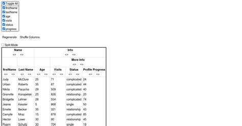 Tanstack Table Example Column Pinning Codesandbox