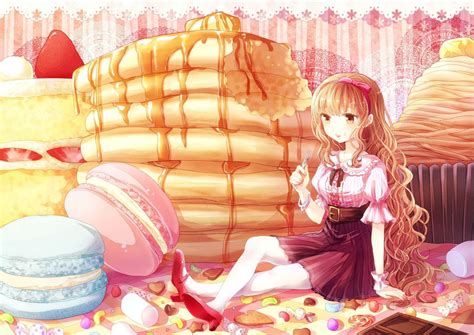 Girl Eating Cake Hd Anime Wallpapers For Mobile And Desktop