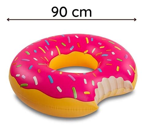 Boia Donuts Gigante 90cm Grande Inflável Praia Inspire Casa