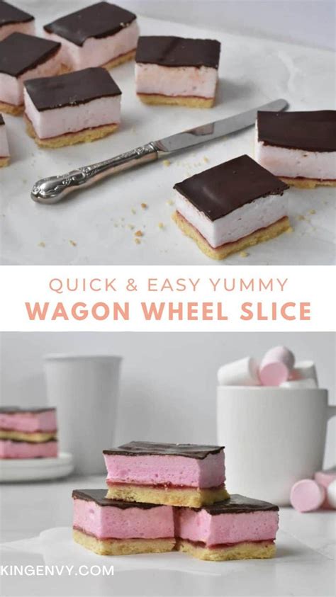 Fluffy And Chocolatey Wagon Wheel Slice Baking Recipes Easy Dessert