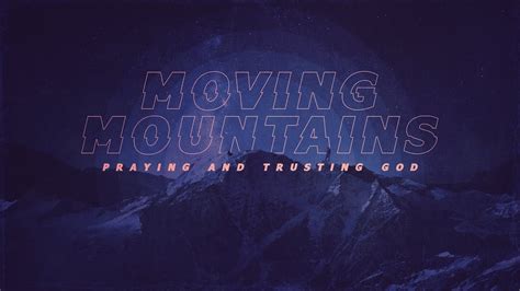 Moving Mountains Week 2 Youtube