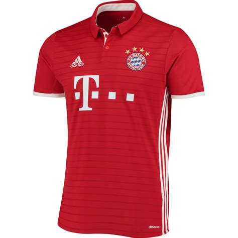 Mens Adidas Redwhite Bayern Munich 201617 Home Jersey