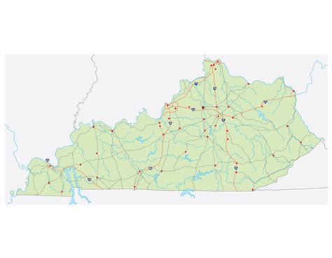 Kentucky Blank Map Map Quiz Game