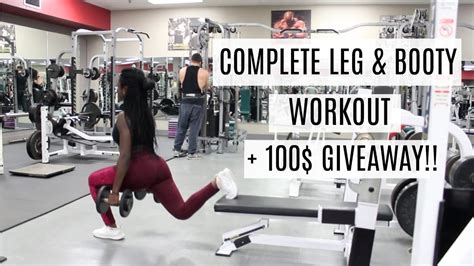 Complete Leg And Booty Workout How To Grow A Butt For Women Vlogmas Day 2 And 3 Youtube