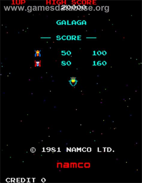Galaga Arcade Games Database