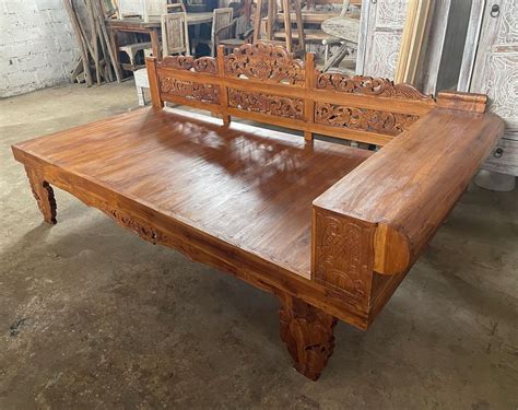 Carved Daybed 110 0186 Sunset Road Balis Finest Interior