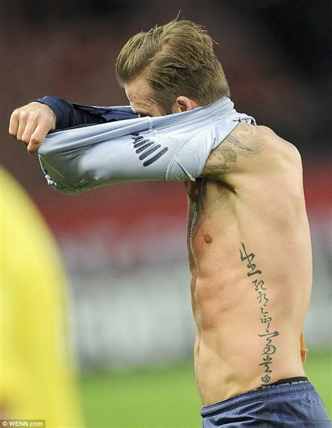 David Beckham Reveals New Eagle Wings Tattoo On Instagram Daily Mail
