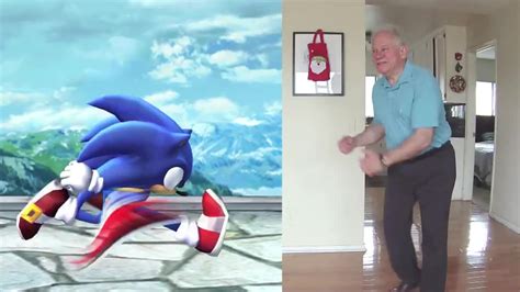 Super Smash Bros Brawl Sonic Youre Too Slow Reenacted By My Dad