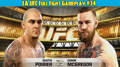 Один из бойцов побывает в нокдауне. Conor McGregor vs. Dustin Poirier Full Fight | EA Sports ...