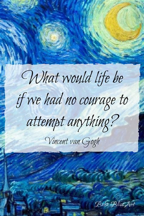 Vincent Van Gogh Quotes Boho Bliss Art Van Gogh Quotes Creative