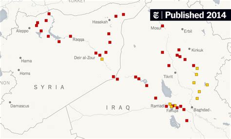 Where Isis Is Gaining Control In Iraq And Syria The New York Times