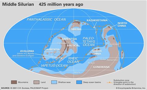 Silurian Period Definition Timeline Map Events Fossils Animals