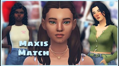 Sims 4 Maxis Match Cc Folder Female 600 Items Youtube