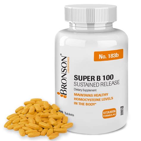 Bronson Vitamin B 100 Complex High Potency Sustained Release Vitamin