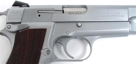 Browning Hi Power357 Sig Caliber Pistol Novak Custom Gun With Novak