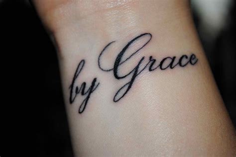 Grace Tattoo Tattoos Pinterest Fonts And Grace Tattoos