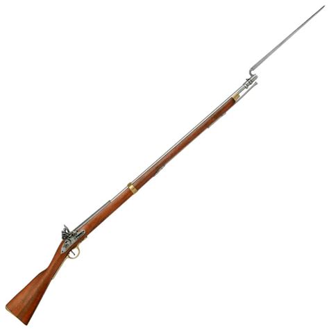 Denix Colonial Brown Bess Replica Musket With Bayonet 46 Off