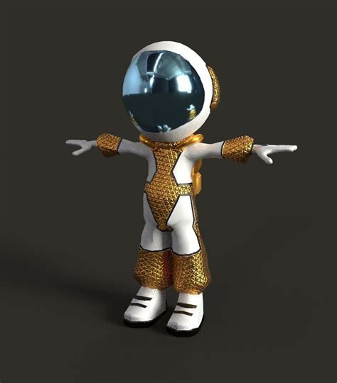 Astronaut Low Poly Game Character Mode 3d Asset Cgtrader