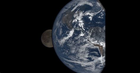 Rude Earth Photobombs Moon In New Nasa 