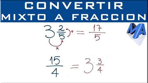 Como Sacar El Numero Mixto De Una Fraccion Penza