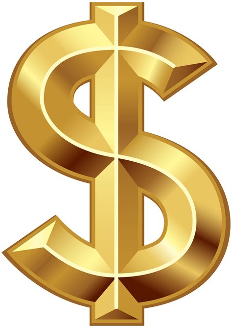 5705 Money Symbol Clipart Black Dollar Sign Png Transparent Png Gambaran