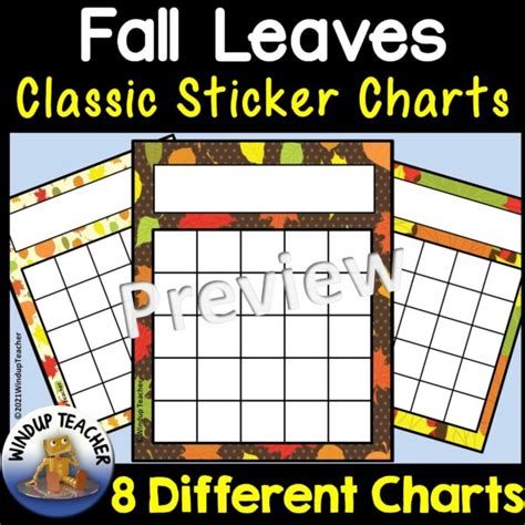 Fall Leaves Sticker Charts Made By Teachers