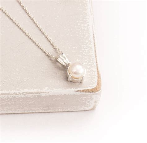 Classic Pearl Drop Pendant By Summer And Silver