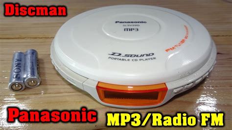 Discman Panasonic Mp3 Sl Sv590 Radio Fm Radio Cd Player Aa Batteries