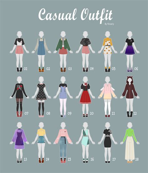 Closed Casual Outfit Adopts 38 By Rosariy On Deviantart Fashion