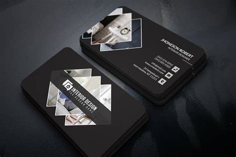 Interior Designer Business Card ~ Business Card Templates ~ Creative Market