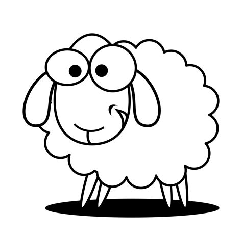 Sheep Clipart Coloring Page Sheep Coloring Page Transparent Free For