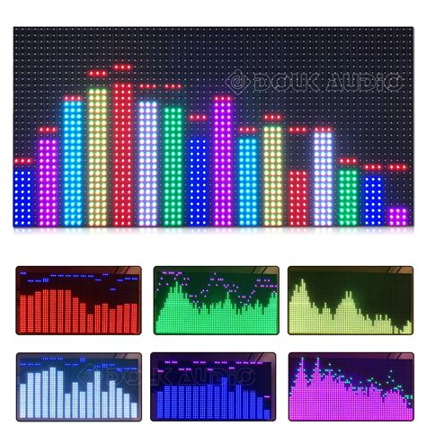 Full Color Rgb Music Spectrum Led Stereo Audio Level Display Indicator