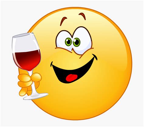 Png Smiley Emoji Red Wine Transparent Png Kindpng