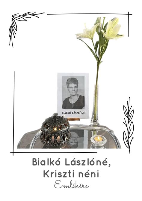 In memoriam Bialkó Lászlóné – Miskolci Herman Ottó Gimnázium