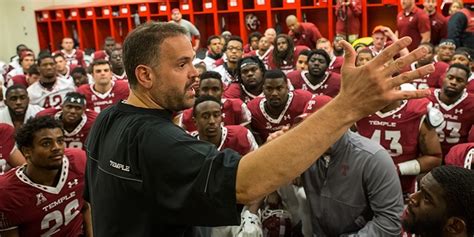 Matt Rhule To Remain As Temple Football Coach Temple Now